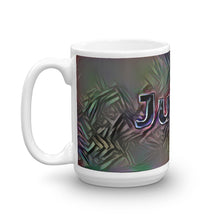 Load image into Gallery viewer, Juliet Mug Dark Rainbow 15oz right view