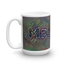 Load image into Gallery viewer, Matthew Mug Dark Rainbow 15oz right view