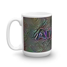 Load image into Gallery viewer, Angela Mug Dark Rainbow 15oz right view