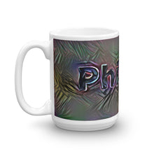 Load image into Gallery viewer, Phillipa Mug Dark Rainbow 15oz right view