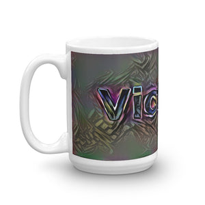 Victoria Mug Dark Rainbow 15oz right view