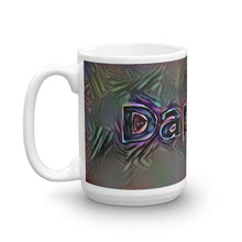 Load image into Gallery viewer, Daphne Mug Dark Rainbow 15oz right view