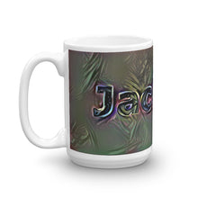 Load image into Gallery viewer, Jacques Mug Dark Rainbow 15oz right view