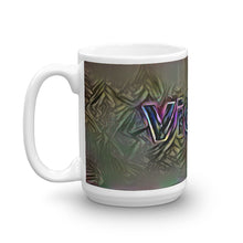 Load image into Gallery viewer, Victor Mug Dark Rainbow 15oz right view
