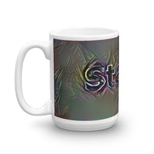 Load image into Gallery viewer, Stacey Mug Dark Rainbow 15oz right view