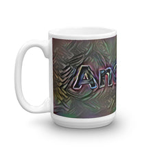 Load image into Gallery viewer, Andrew Mug Dark Rainbow 15oz right view