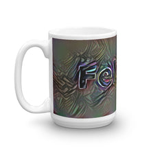 Load image into Gallery viewer, Felicity Mug Dark Rainbow 15oz right view