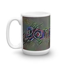 Load image into Gallery viewer, Jonathan Mug Dark Rainbow 15oz right view