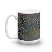 Load image into Gallery viewer, Eva Mug Dark Rainbow 15oz right view