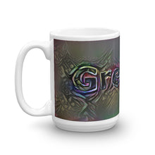Load image into Gallery viewer, Gregory Mug Dark Rainbow 15oz right view