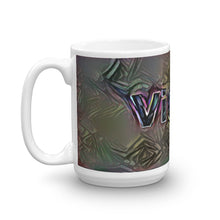 Load image into Gallery viewer, Violet Mug Dark Rainbow 15oz right view