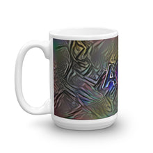 Load image into Gallery viewer, Alan Mug Dark Rainbow 15oz right view
