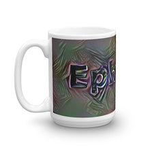 Load image into Gallery viewer, Ephraim Mug Dark Rainbow 15oz right view