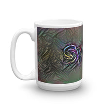 Load image into Gallery viewer, Sylvia Mug Dark Rainbow 15oz right view