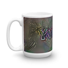 Load image into Gallery viewer, Yvette Mug Dark Rainbow 15oz right view