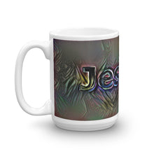 Load image into Gallery viewer, Jessica Mug Dark Rainbow 15oz right view