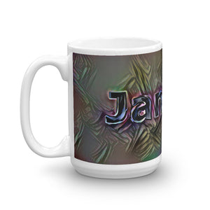 Janette Mug Dark Rainbow 15oz right view