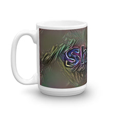 Load image into Gallery viewer, Sheila Mug Dark Rainbow 15oz right view