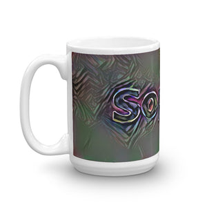 Sophia Mug Dark Rainbow 15oz right view