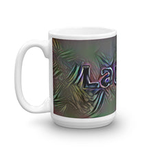 Load image into Gallery viewer, Lauren Mug Dark Rainbow 15oz right view