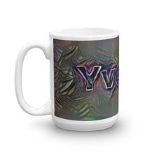 Load image into Gallery viewer, Yvonne Mug Dark Rainbow 15oz right view