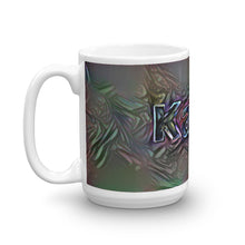 Load image into Gallery viewer, Kayla Mug Dark Rainbow 15oz right view