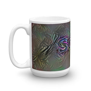 Sofia Mug Dark Rainbow 15oz right view