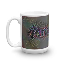 Load image into Gallery viewer, Antonia Mug Dark Rainbow 15oz right view