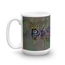 Load image into Gallery viewer, Promise Mug Dark Rainbow 15oz right view