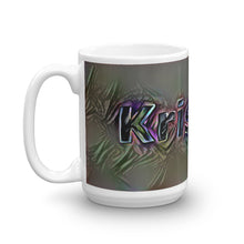 Load image into Gallery viewer, Kristina Mug Dark Rainbow 15oz right view