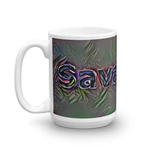 Load image into Gallery viewer, Savannah Mug Dark Rainbow 15oz right view