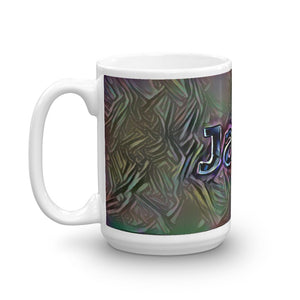 Jane Mug Dark Rainbow 15oz right view