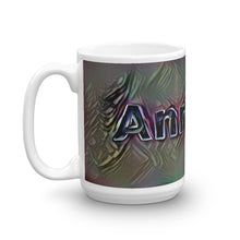 Load image into Gallery viewer, Annette Mug Dark Rainbow 15oz right view