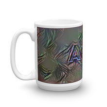 Load image into Gallery viewer, Anna Mug Dark Rainbow 15oz right view