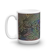 Load image into Gallery viewer, Min Mug Dark Rainbow 15oz right view