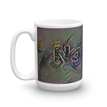 Load image into Gallery viewer, Nguyen Mug Dark Rainbow 15oz right view