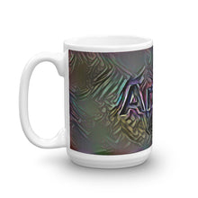 Load image into Gallery viewer, Annie Mug Dark Rainbow 15oz right view