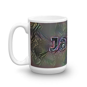 James Mug Dark Rainbow 15oz right view