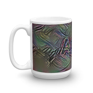 April Mug Dark Rainbow 15oz right view