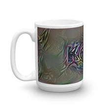 Load image into Gallery viewer, Kellie Mug Dark Rainbow 15oz right view