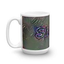 Load image into Gallery viewer, Sheryl Mug Dark Rainbow 15oz right view