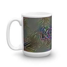 Load image into Gallery viewer, Kevin Mug Dark Rainbow 15oz right view
