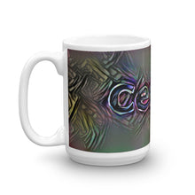 Load image into Gallery viewer, Cecilia Mug Dark Rainbow 15oz right view