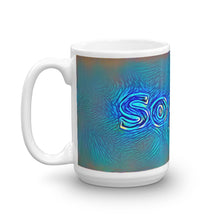 Load image into Gallery viewer, Sophia Mug Night Surfing 15oz right view