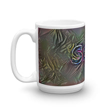 Load image into Gallery viewer, Sean Mug Dark Rainbow 15oz right view