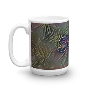 Sean Mug Dark Rainbow 15oz right view