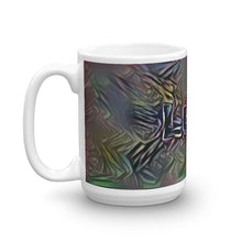Load image into Gallery viewer, Lucy Mug Dark Rainbow 15oz right view