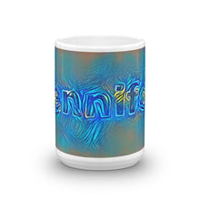 Load image into Gallery viewer, Jennifer Mug Night Surfing 15oz front view