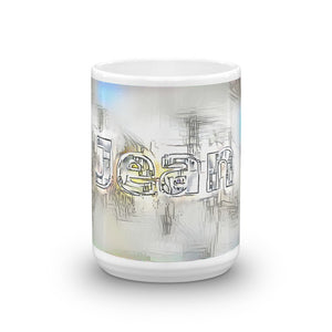 Jean Mug Victorian Fission 15oz front view