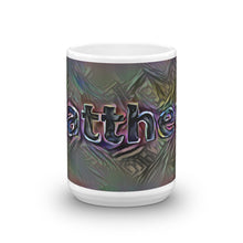 Load image into Gallery viewer, Matthew Mug Dark Rainbow 15oz front view